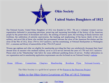 Tablet Screenshot of ohiodaughters1812.org